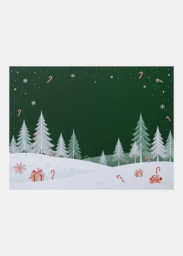 Paillasson lavable motif hivernal, bonprix