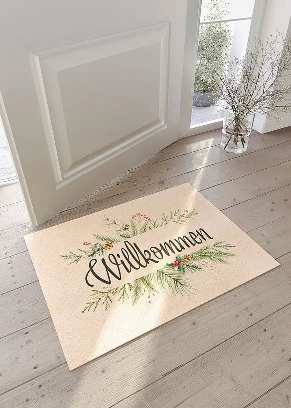 Paillasson lavable avec inscription, bonprix