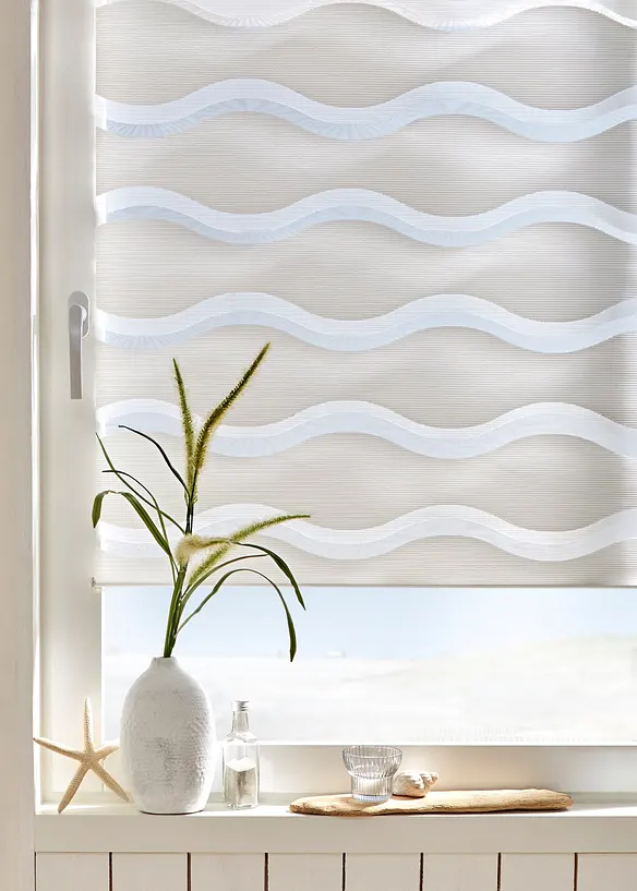 Store double motif vague, bonprix