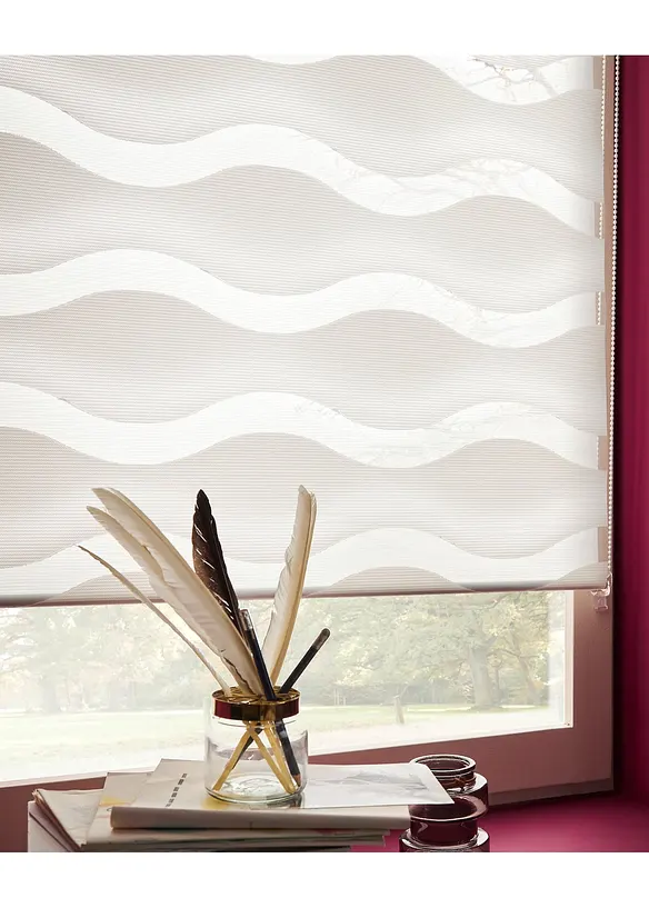 Store double motif vague, bonprix