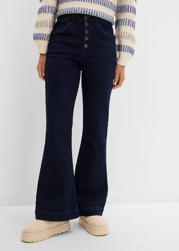 Jean Flare, taille haute confortable, bonprix