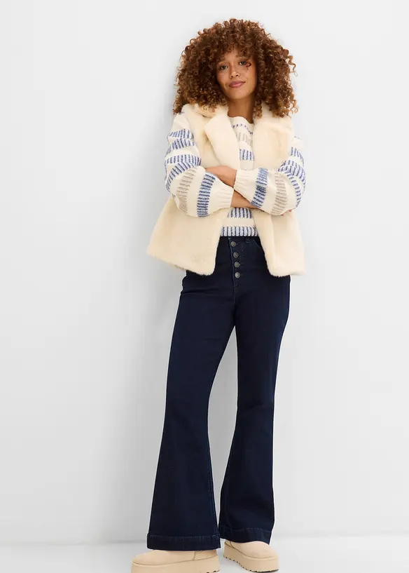 Jean Flare, taille haute confortable, bonprix