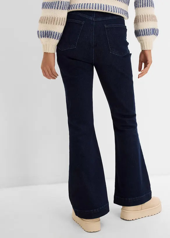 Jean Flare, taille haute confortable, bonprix