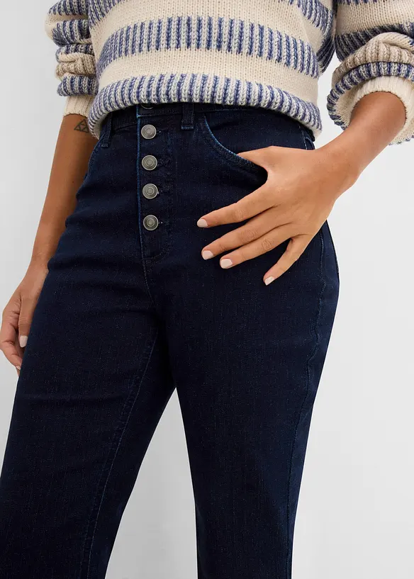 Jean Flare, taille haute confortable, bonprix