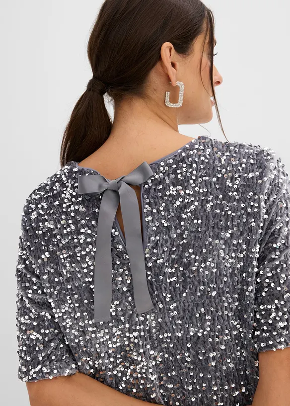 Minikleid mit Pailletten, bonprix