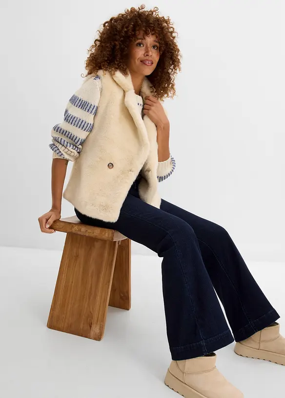 Jean Flare, taille haute confortable, bonprix