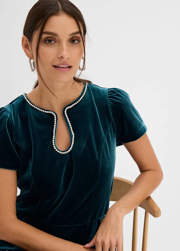Kleid mit Strassverzierung, bonprix