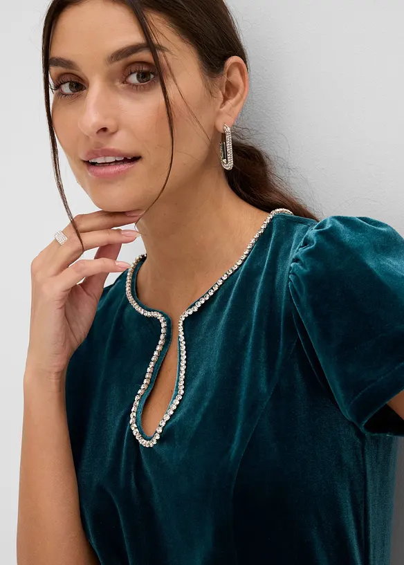 Kleid mit Strassverzierung, bonprix