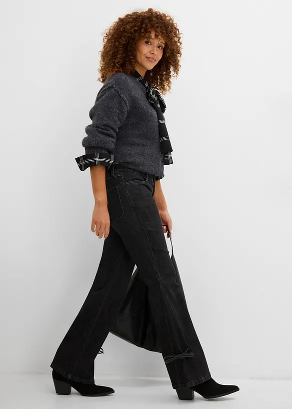 Bootcut-Jeans Mid Waist, bonprix