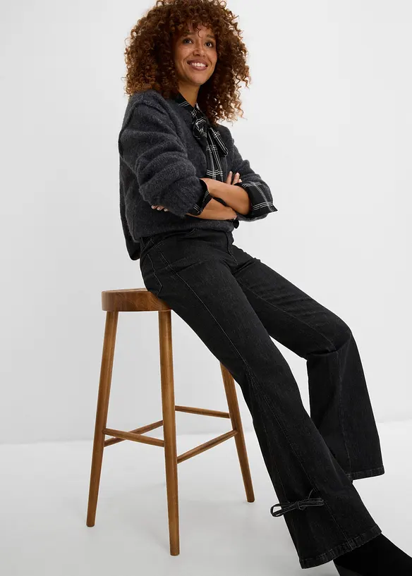 Bootcut-Jeans Mid Waist, bonprix