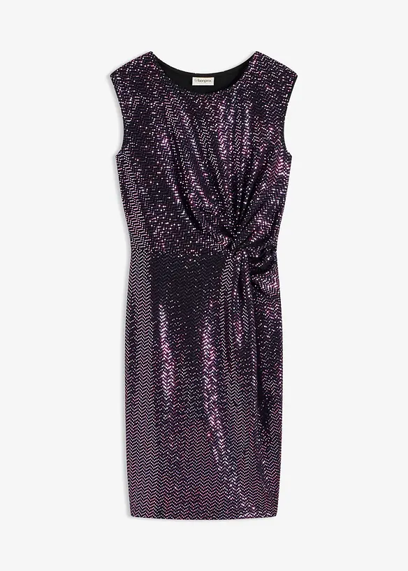 Knielanges Paillettenkleid, bonprix