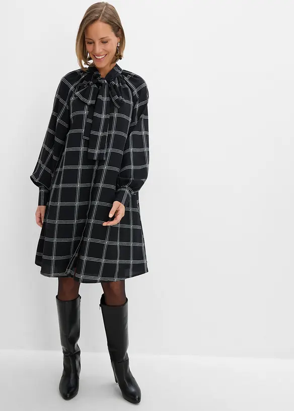 Blusenkleid mit Schluppenkragen, bonprix