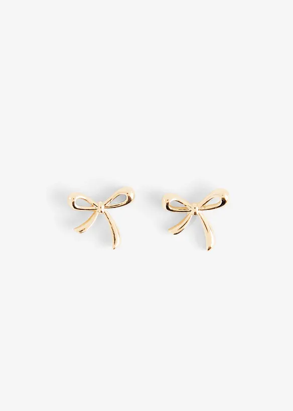 Boucles d&rsquo;oreilles n&oelig;ud en acier inoxydable, bonprix