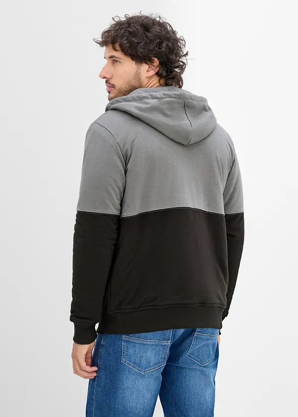 Sweat zipp&eacute; chaud avec doublure peluche, bonprix