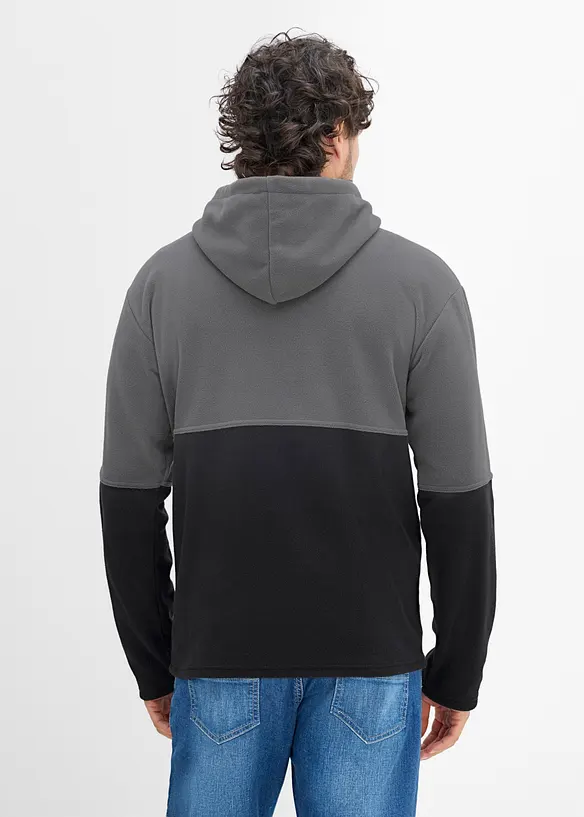 Sweat-shirt &agrave; capuche en polaire, bonprix