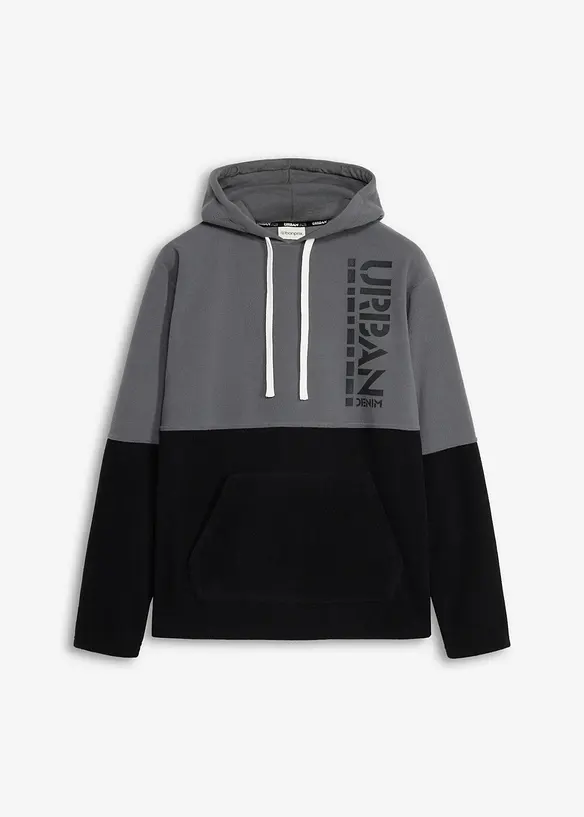 Sweat-shirt &agrave; capuche en polaire, bonprix