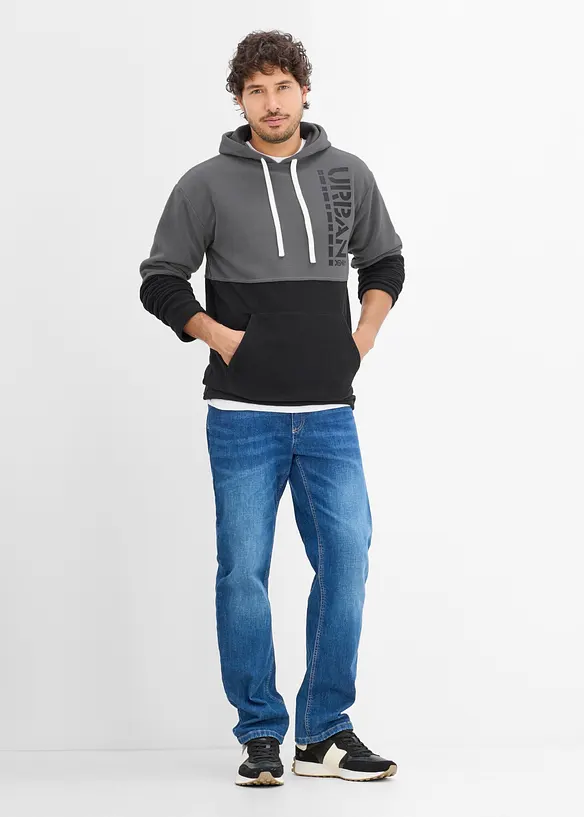Sweat-shirt &agrave; capuche en polaire, bonprix