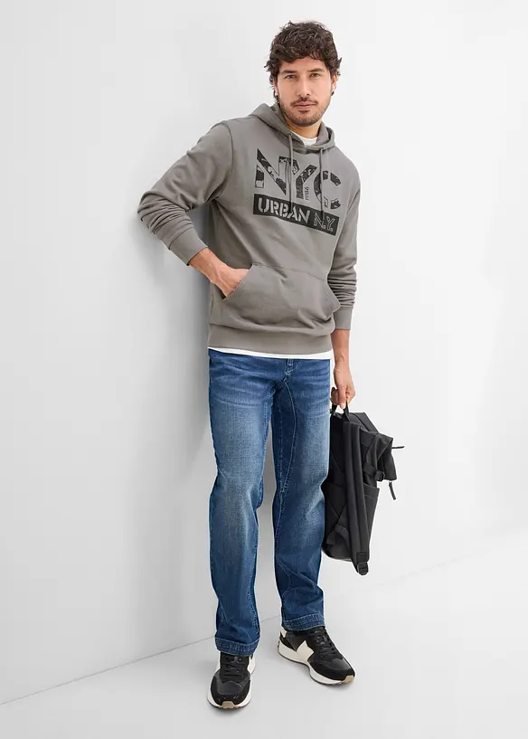 Sweat &agrave; capuche 100% coton, bonprix