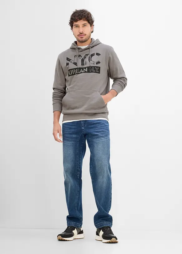 Sweat &agrave; capuche 100% coton, bonprix