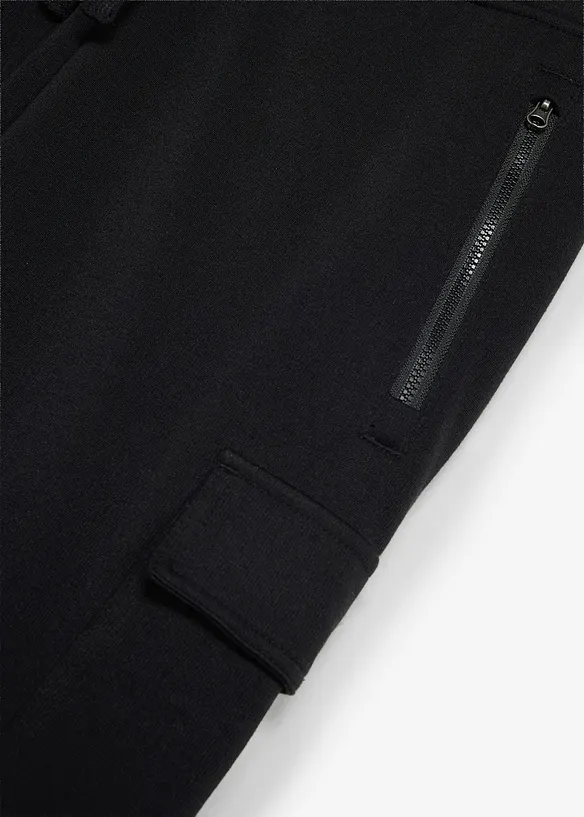 Pantalon de jogging chaud &agrave; poches cargo, Regular Fit, bonprix