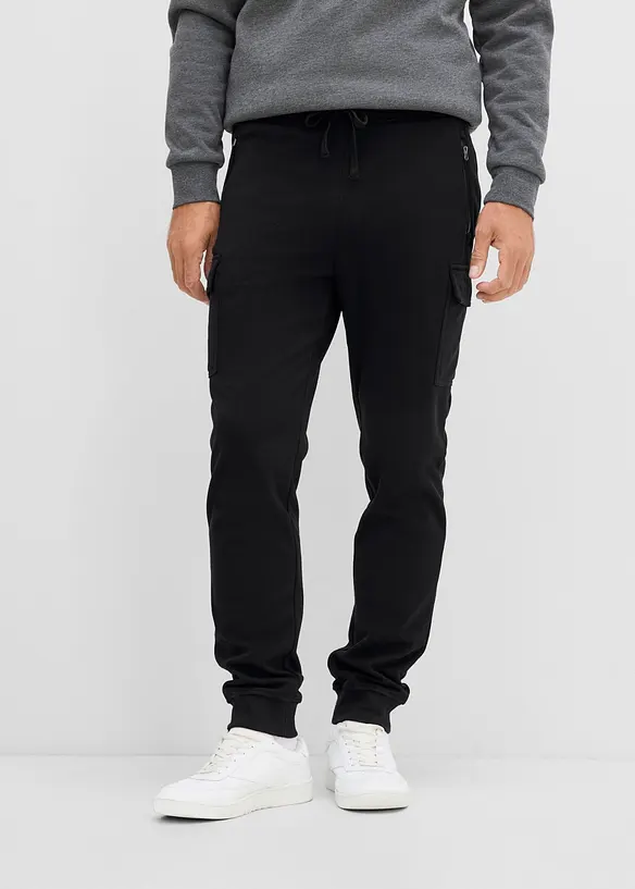 Pantalon de jogging chaud &agrave; poches cargo, Regular Fit, bonprix