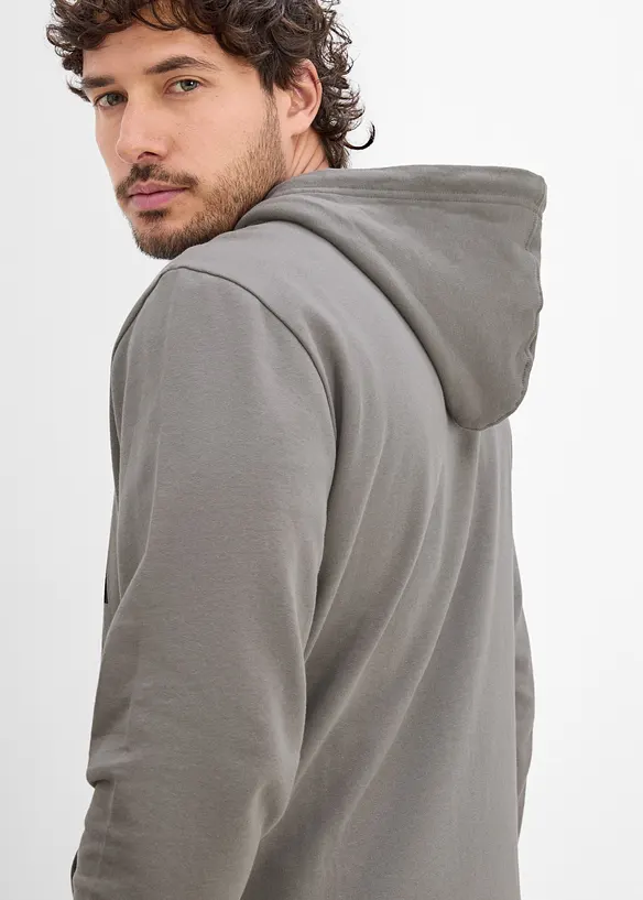 Sweat &agrave; capuche 100% coton, bonprix