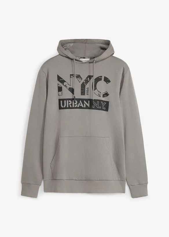 Sweat &agrave; capuche 100% coton, bonprix