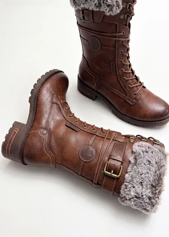 Boots Mustang &agrave; lacets, Mustang