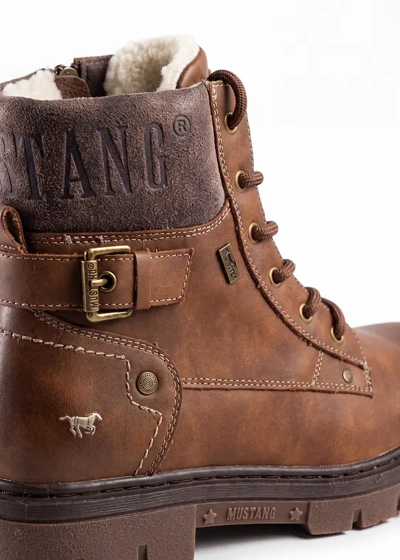 Boots Mustang &agrave; lacets, Mustang