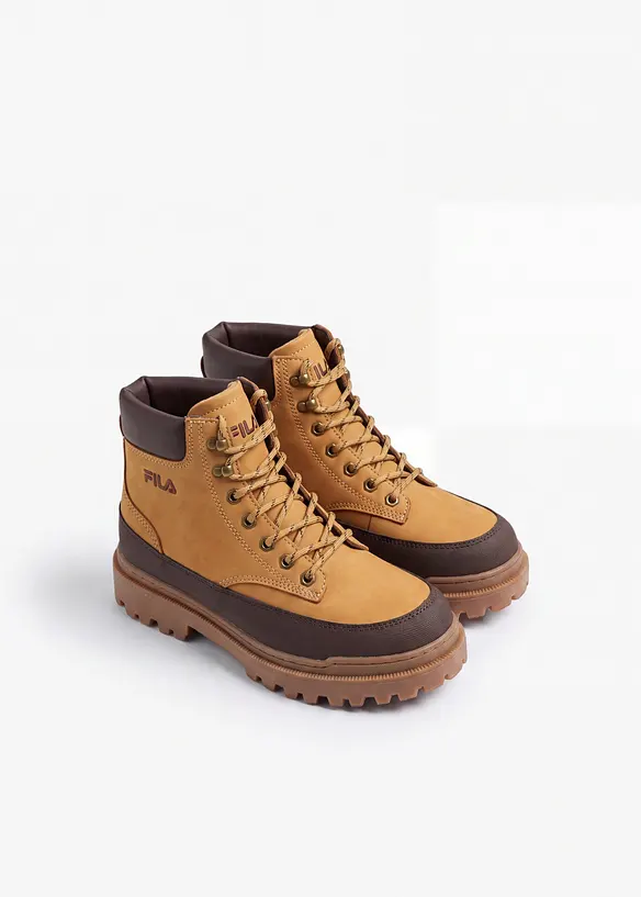 Boots lac&eacute;es Fila &agrave; semelle crant&eacute;e, FILA