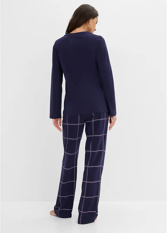 Pyjama en coton doux avec pochette cadeau, bonprix