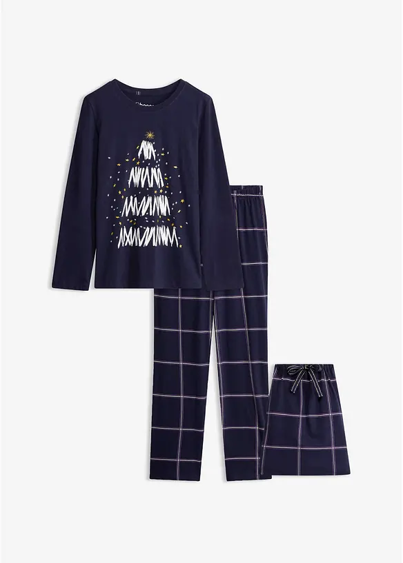 Pyjama en coton doux avec pochette cadeau, bonprix