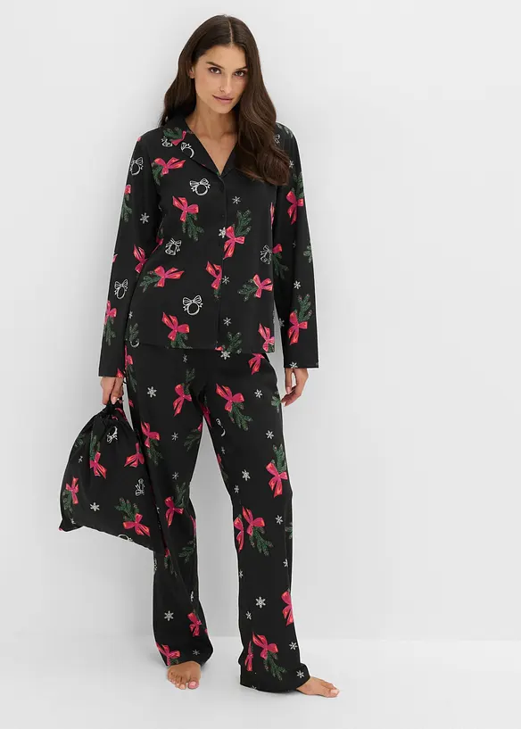 Pyjama 100% coton avec pochette cadeau, bonprix