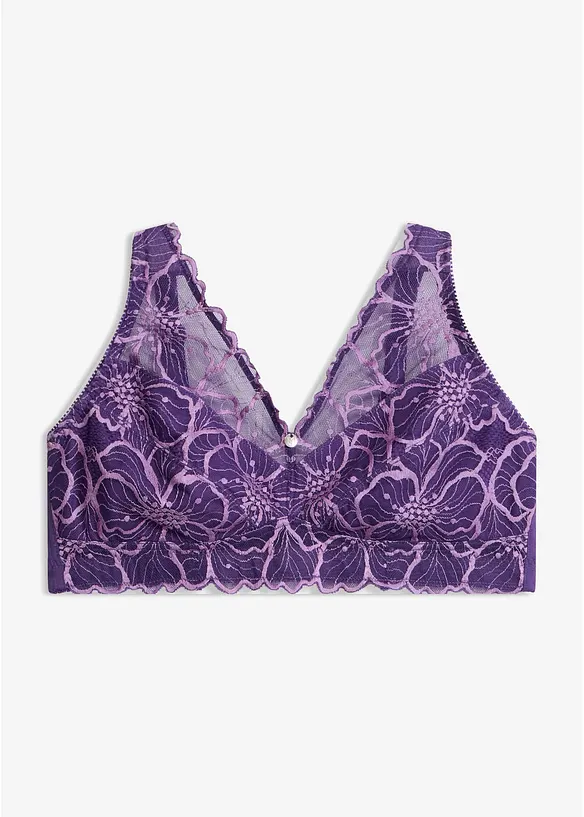 Minimizer Bralette mit zweifarbiger Spitze, bonprix