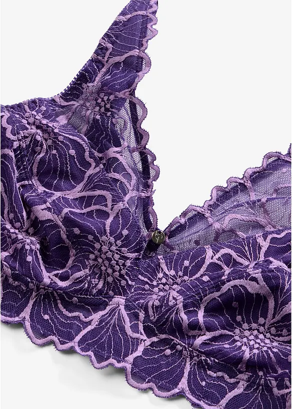 Minimizer Bralette mit zweifarbiger Spitze, bonprix