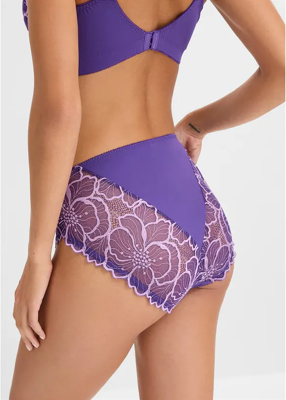 Maxislip mit zweifarbiger Spitze, bonprix