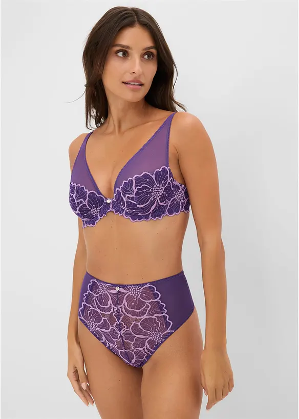 Schalen-BH mit zweifarbiger Spitze, bonprix