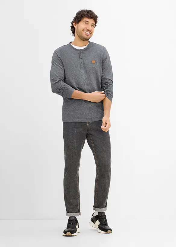 Lot de 2 T-shirts manches longues, bonprix