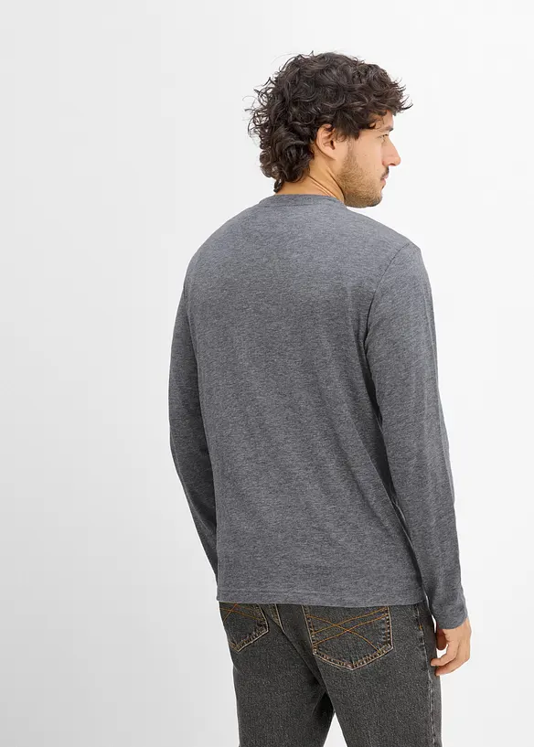 Lot de 2 T-shirts manches longues, bonprix