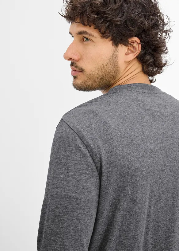 Lot de 2 T-shirts manches longues, bonprix