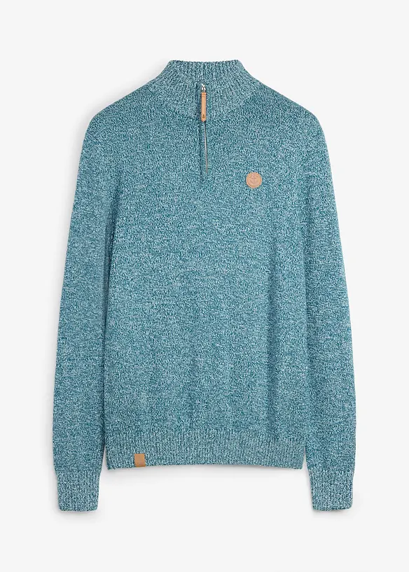 Troyer-Pullover mit reiner Baumwolle, bonprix