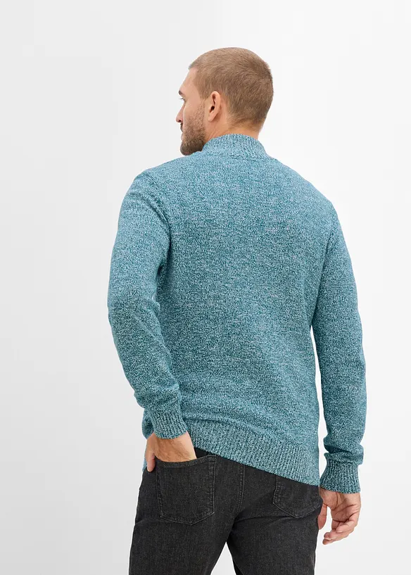 Troyer-Pullover mit reiner Baumwolle, bonprix