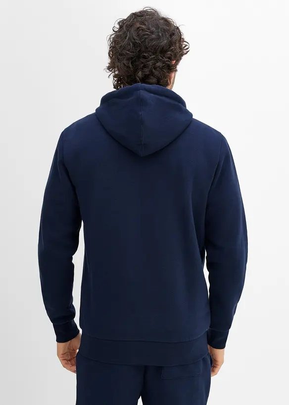 Sweat zipp&eacute; &eacute;pais avec d&eacute;tails en PU, bonprix