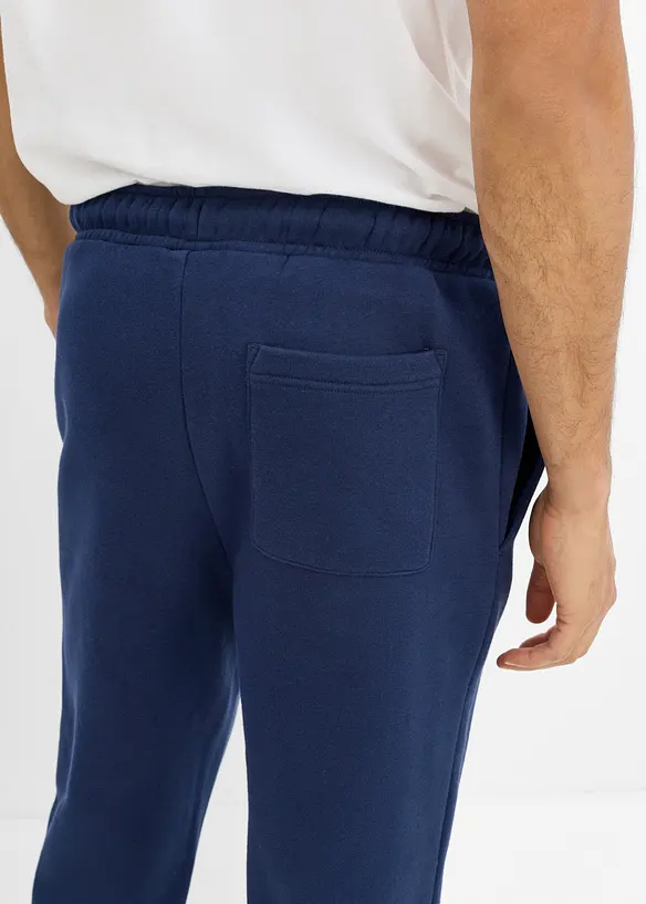 Pantalon de jogging en sweat &eacute;pais avec d&eacute;tails PU, bonprix