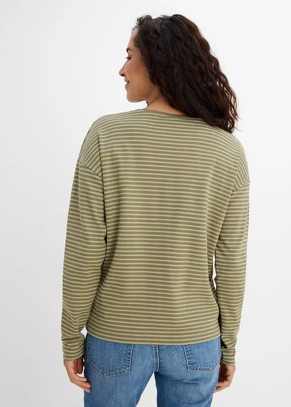Langarmshirt aus reiner Bio-Baumwolle, bonprix