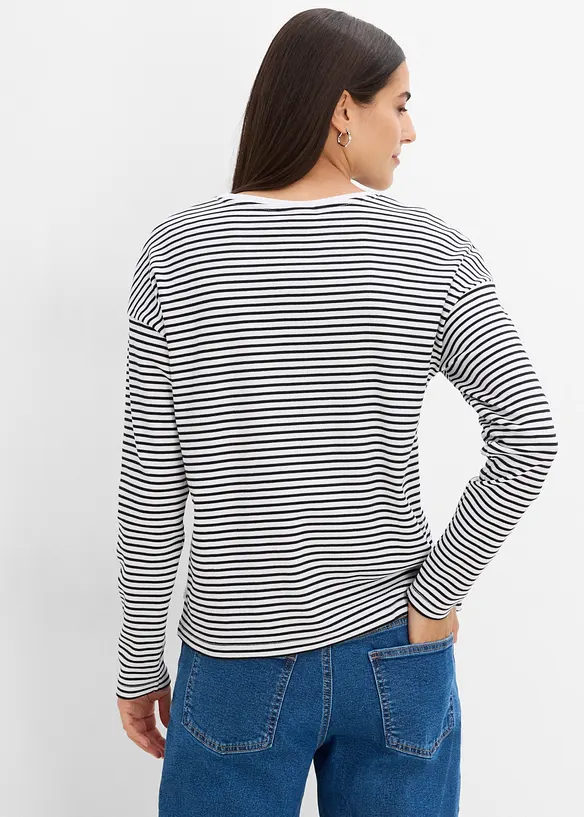 Langarmshirt aus reiner Bio-Baumwolle, bonprix