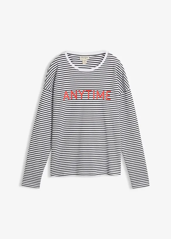 Langarmshirt aus reiner Bio-Baumwolle, bonprix