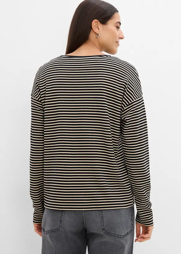 Langarmshirt aus reiner Bio-Baumwolle, bonprix