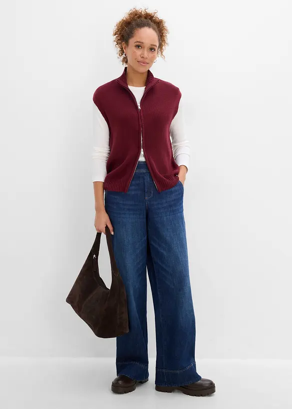 Gilet sans manches en maille, bonprix