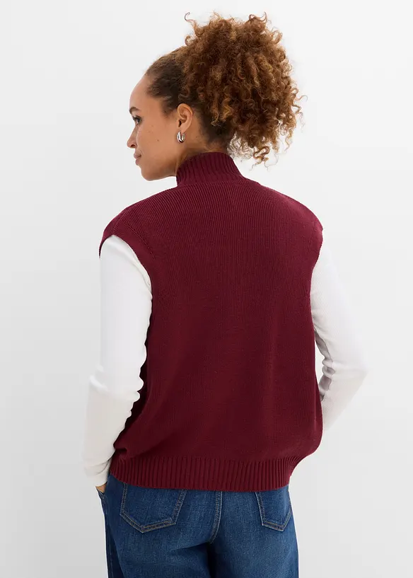 Gilet sans manches en maille, bonprix